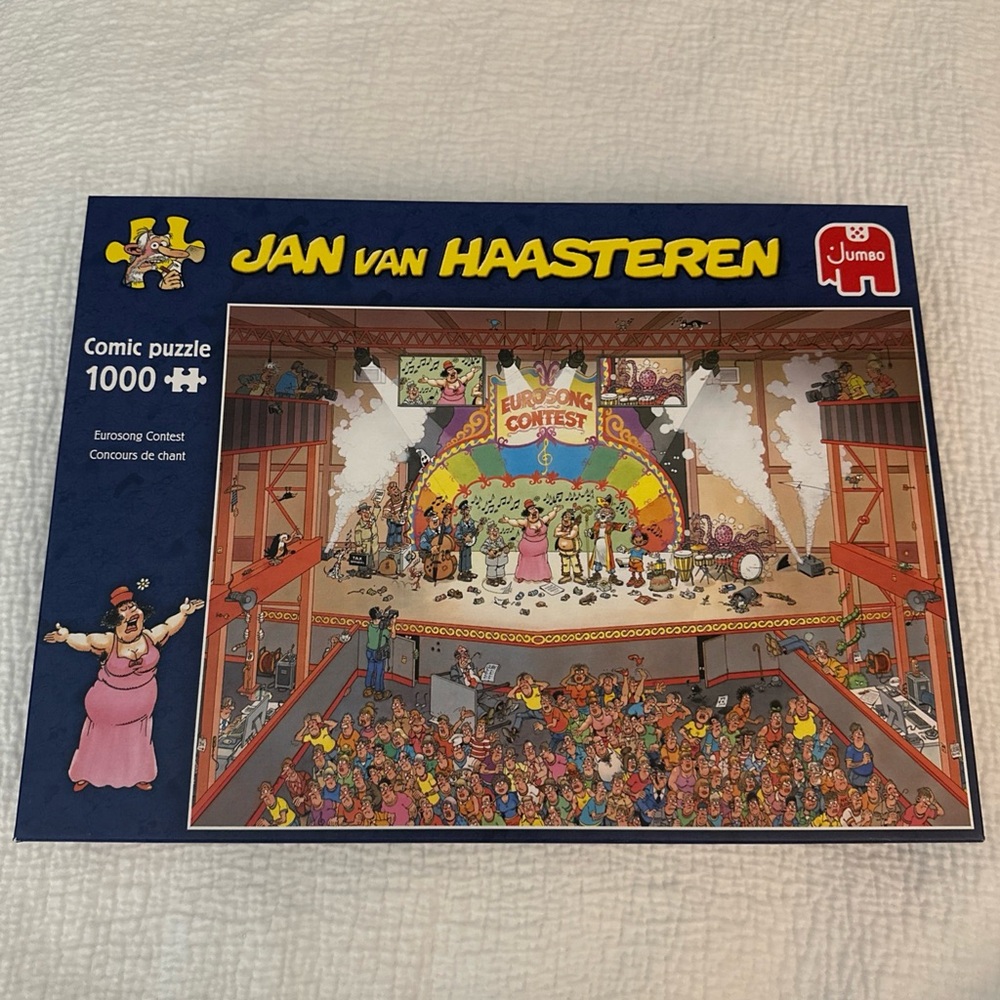 2020 Jumbo Jan Van Haasteren 1000 Pc Jigsaw Puzzle Eurosong Contest Complete!